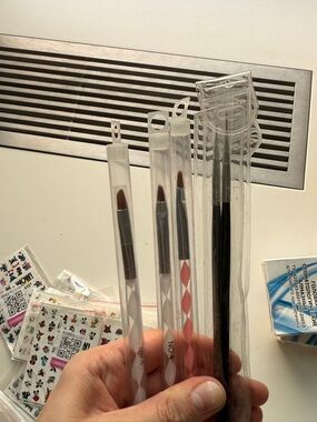 Professional Nail Art Brushes Set – Detail & Flat Brushes